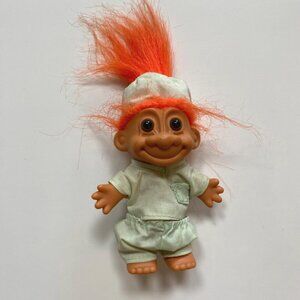 Russ Treasure Troll Doll Collectible 90s Toy Vintage 1990s Nurse Scrubs